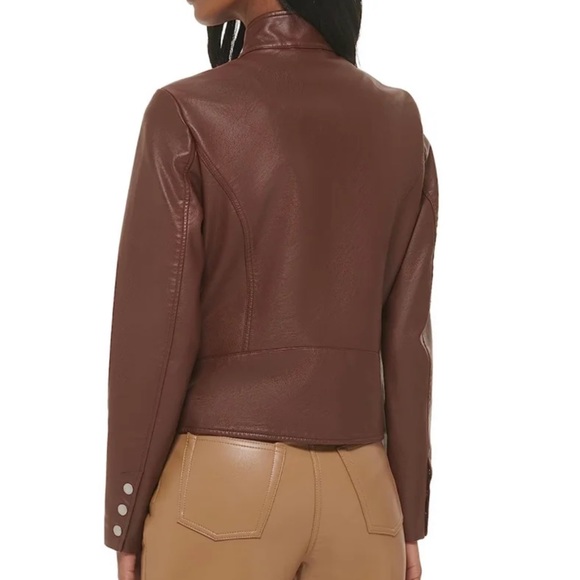 Plus Size Levi's Women's Faux Leather Jacket - Picture 3 of 4